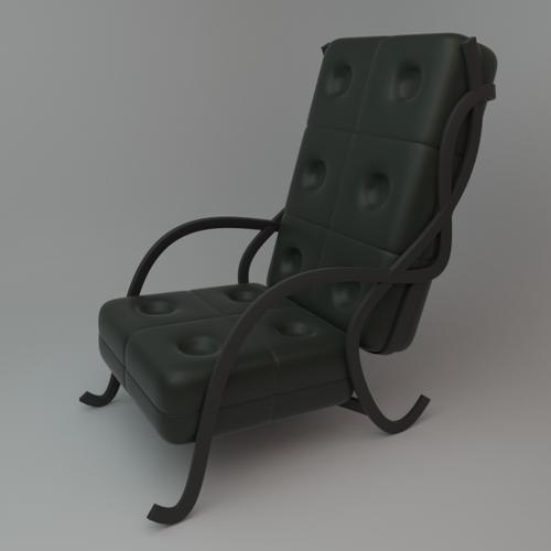 Cushion Chair With Metal Sides preview image